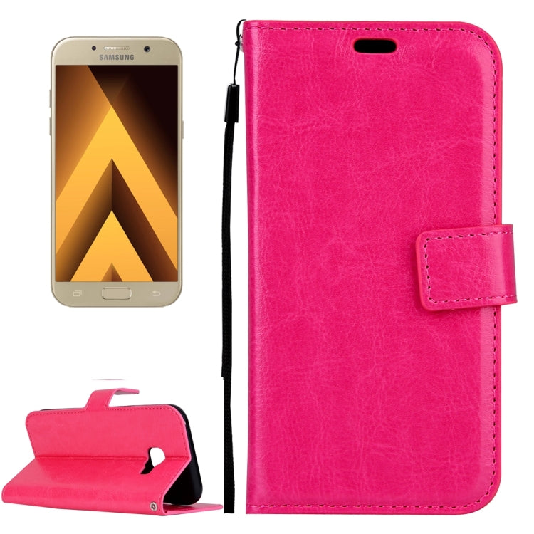 For Galaxy A3 (2017) / A320 Crazy Horse Texture Horizontal Flip PU Leather Case with Holder & Card Slots & Wallet & Photo Frame & Lanyard & Magnetic Buckle, For Galaxy A3 (2017)