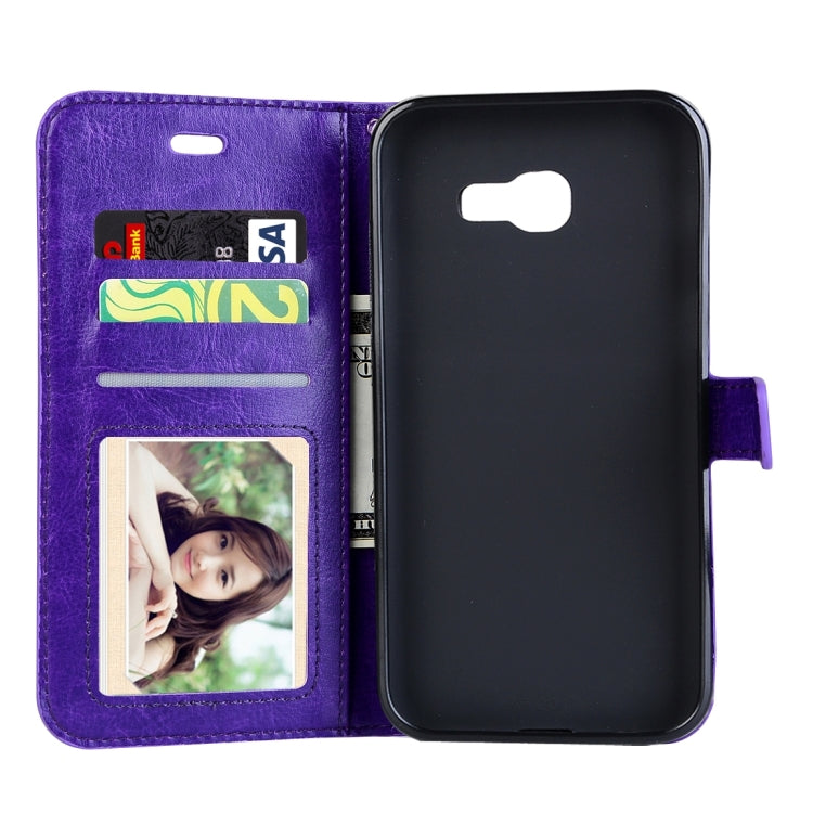 For Galaxy A3 (2017) / A320 Crazy Horse Texture Horizontal Flip PU Leather Case with Holder & Card Slots & Wallet & Photo Frame & Lanyard & Magnetic Buckle, For Galaxy A3 (2017)