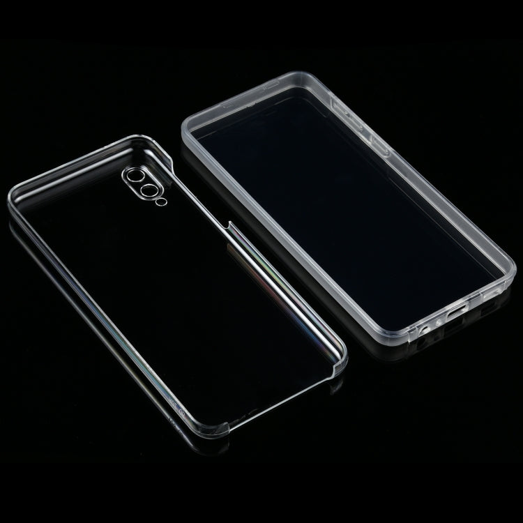 For Samsung Galaxy A02 PC+TPU Ultra-Thin Double-Sided All-Inclusive Transparent Mobile Phone Case, For Samsung Galaxy A02