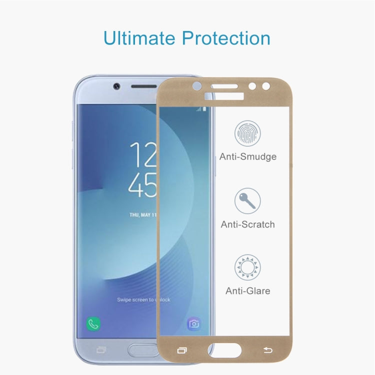 For Galaxy J5 (2017) (EU Version) 0.26mm 9H Surface Hardness 2.5D Curved Silk-screen Full Screen Tempered Glass Screen Protector, For Galaxy J5 (2017) (EU Version)