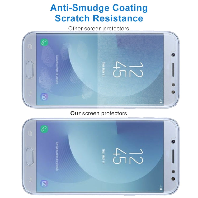 2 PCS For Galaxy J5 (2017) (EU Version) 0.26mm 9H Surface Hardness 2.5D Explosion-proof Non-full Screen Tempered Glass Screen Film, For Galaxy J5 (2017) (EU Version) (2 PCS)
