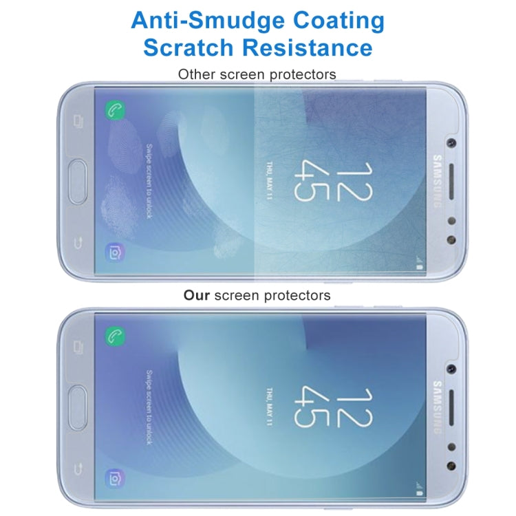 10 PCS For Galaxy J5 (2017) (EU Version) 0.26mm 9H Surface Hardness 2.5D Explosion-proof Non-full Screen Tempered Glass Screen Film, For Galaxy J5 (2017) (EU Version)(10 PCS)