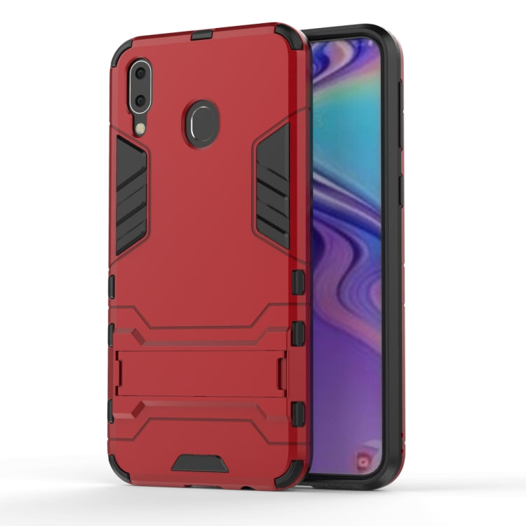Shockproof PC + TPU Case for Galaxy M20, with Holder, For Samsung Galaxy M20