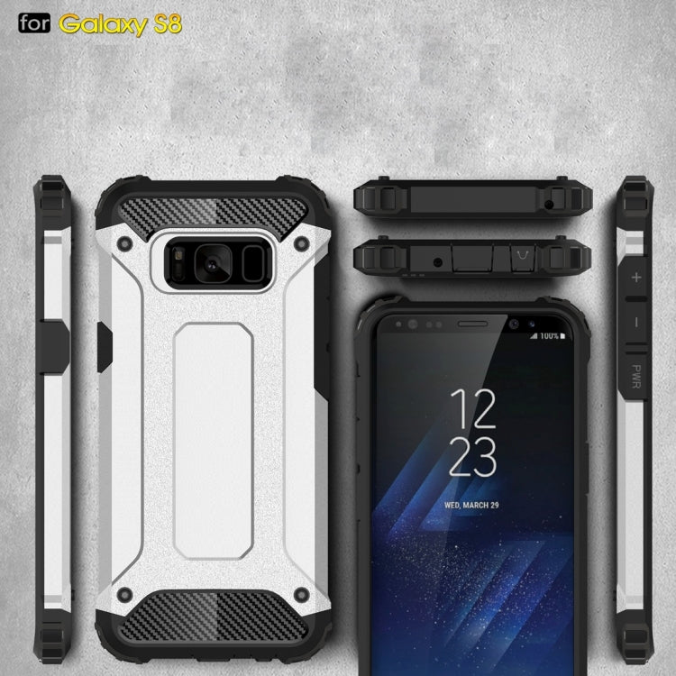 For Galaxy S8 Rugged Armor TPU + PC Combination Case