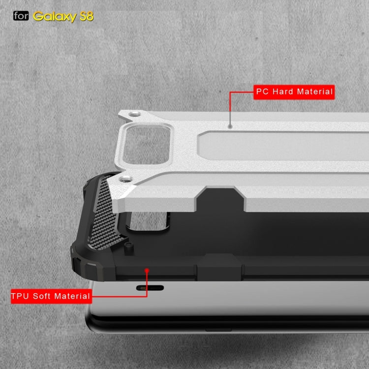 For Galaxy S8 Rugged Armor TPU + PC Combination Case