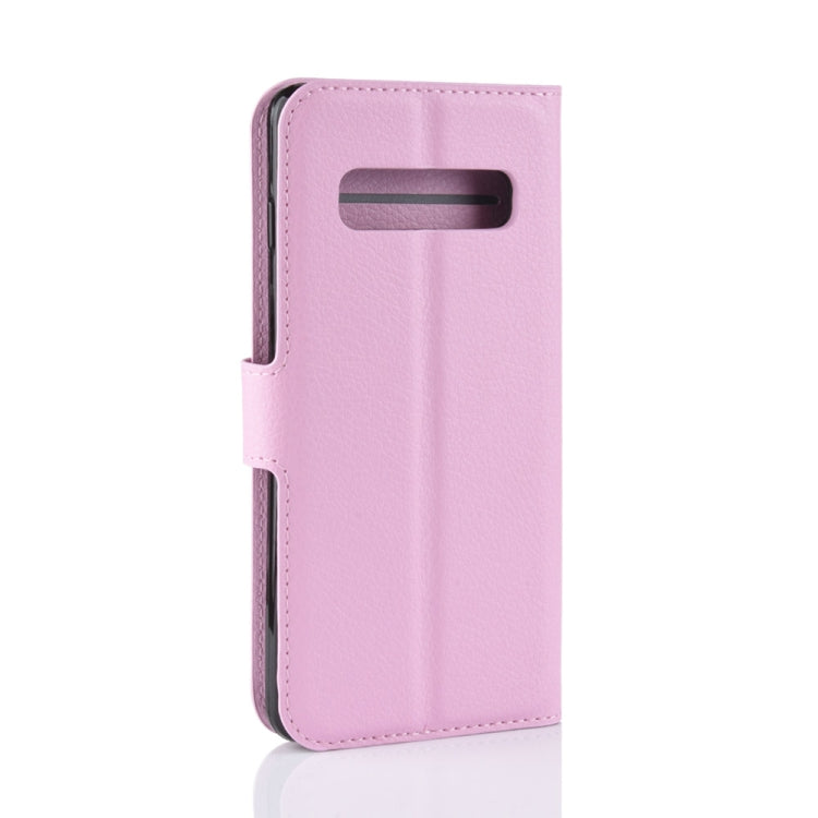 Litchi Texture Horizontal Flip Leather Case for Galaxy S10 6.1, with Wallet & Holder & Card Slots, Galaxy S10, For Galaxy S10