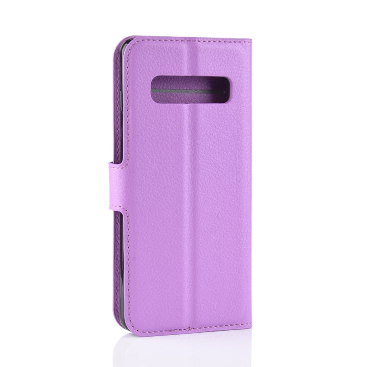 Litchi Texture Horizontal Flip Leather Case for Galaxy S10 , with Wallet & Holder & Card Slots