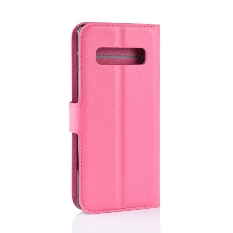 Litchi Texture Horizontal Flip Leather Case for Galaxy S10 6.1, with Wallet & Holder & Card Slots, Galaxy S10, For Galaxy S10