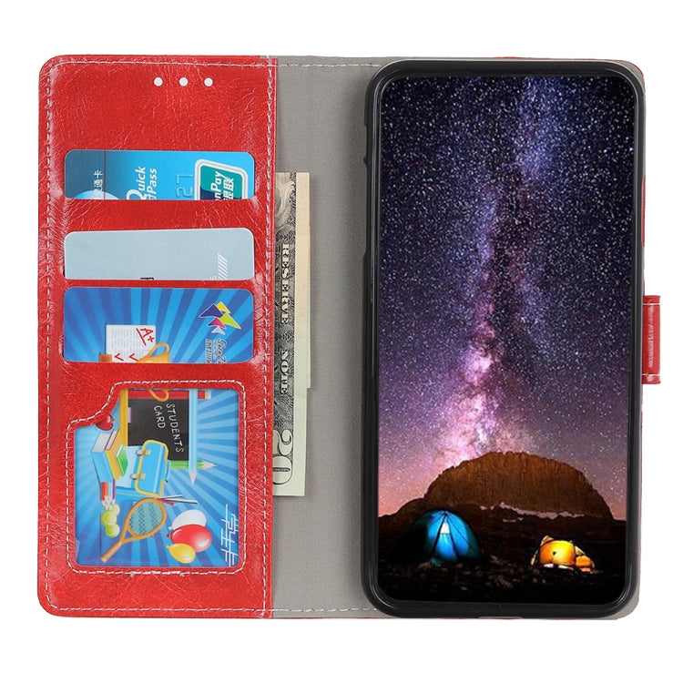 Étui à rabat horizontal en cuir motif cheval fou rétro pour Galaxy A20e, avec support, emplacements pour cartes, portefeuille et cadre photo, pour Galaxy A20e, pour Samsung Galaxy A20e, Galaxy A20e