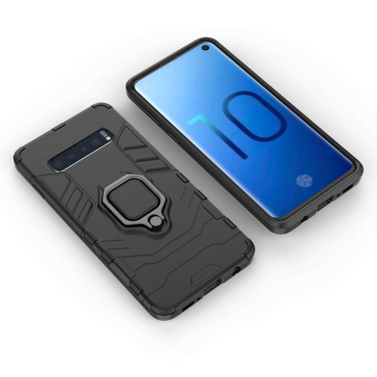 PC + TPU Shockproof Protective Case for Samsung Galaxy S10, with Magnetic Ring Holder, For Samsung Galaxy S10, For Galaxy S10