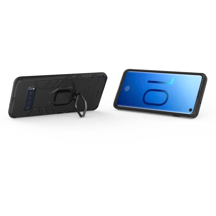 PC + TPU Shockproof Protective Case for Samsung Galaxy S10, with Magnetic Ring Holder, For Samsung Galaxy S10, For Galaxy S10