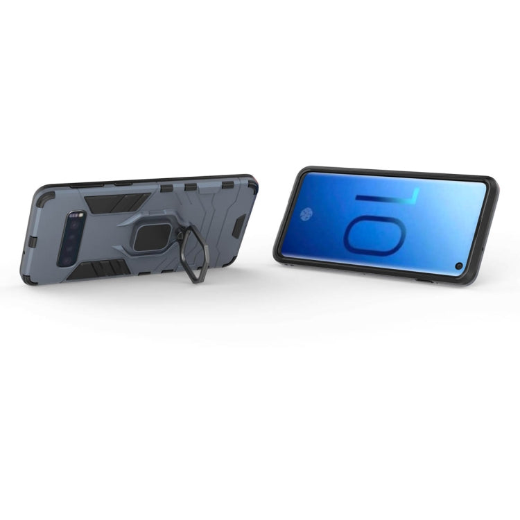 PC + TPU Shockproof Protective Case for Samsung Galaxy S10, with Magnetic Ring Holder, For Galaxy S10, For Samsung Galaxy S10