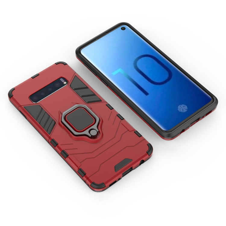 Coque de protection antichoc en PC et TPU pour Samsung Galaxy S10, avec anneau magnétique