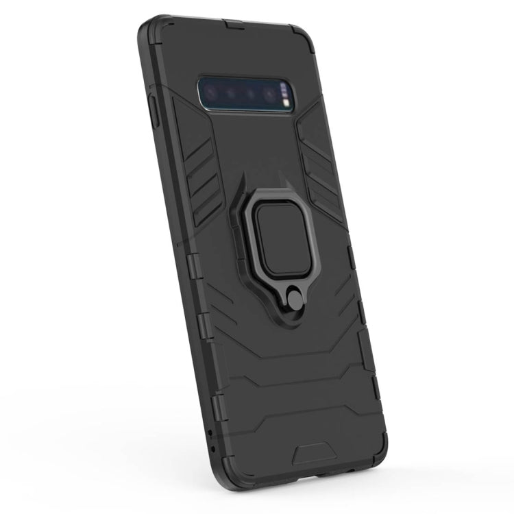 Coque de protection antichoc en PC et TPU pour Samsung Galaxy S10 Plus, avec anneau magnétique