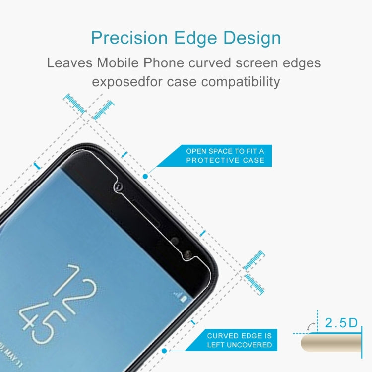 2 PCS 0.26mm 9H 2.5D Tempered Glass Film for Galaxy J4 (2018), For Galaxy J4 (2018)(2 PCS)