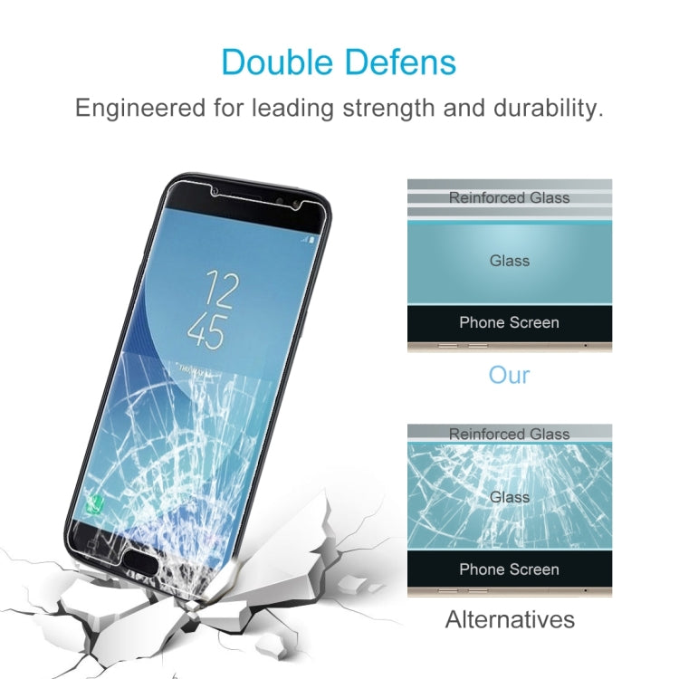 2 PCS 0.26mm 9H 2.5D Tempered Glass Film for Galaxy J4 (2018), For Galaxy J4 (2018)(2 PCS)