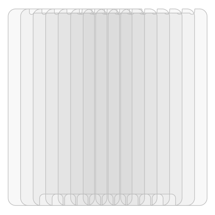 Lot de 10 films en verre trempé 9H 2,5D (0,26 mm) pour Galaxy J4 (2018)
