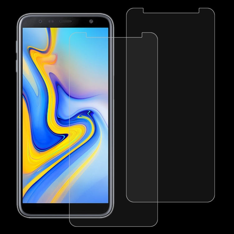 Lot de 2 films en verre trempé 0,26 mm 9H 2,5D pour Galaxy J6 (2018)