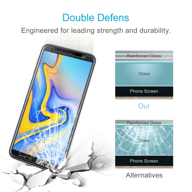 2 PCS 0.26mm 9H 2.5D Tempered Glass Film for Galaxy J6 (2018), For Galaxy J6 (2018)(2 PCS)