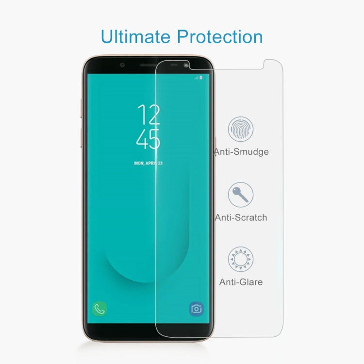 Lot de 100 films en verre trempé 9H 2,5D de 0,26 mm pour Galaxy J6 (2018)