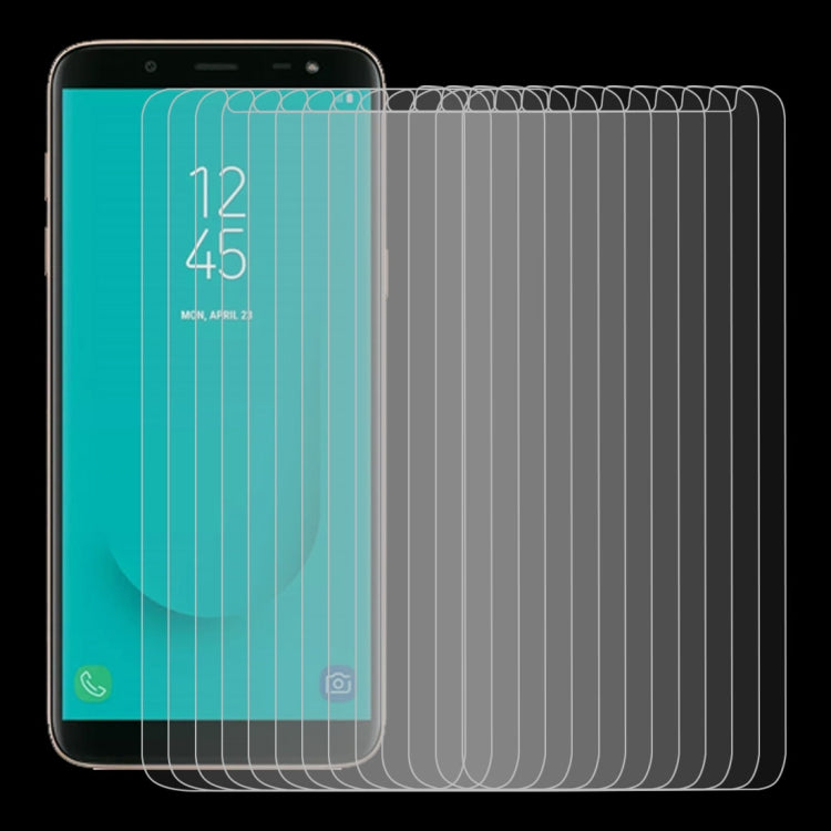 Lot de 100 films en verre trempé 9H 2,5D de 0,26 mm pour Galaxy J6 (2018)