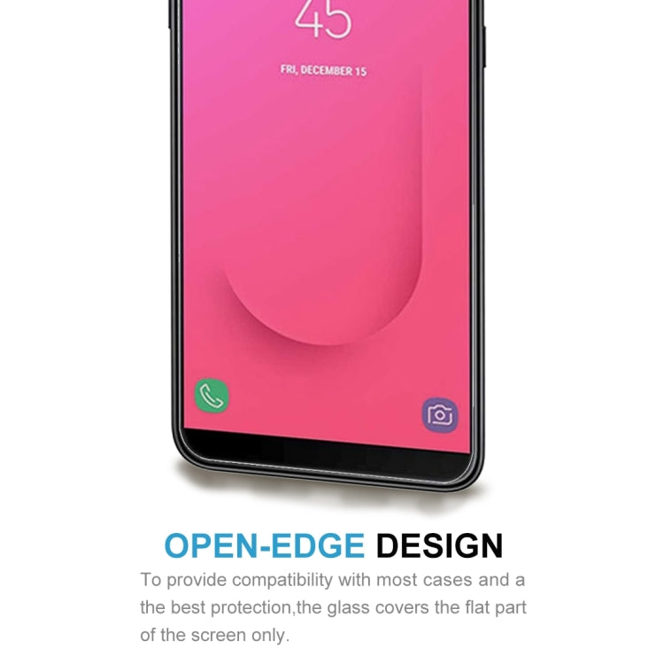 Lot de 50 films en verre trempé 9H 2,5D (0,26 mm) pour Galaxy J8 (2018), sans emballage de vente au détail, pour Galaxy J8 (2018) (50 pièces)