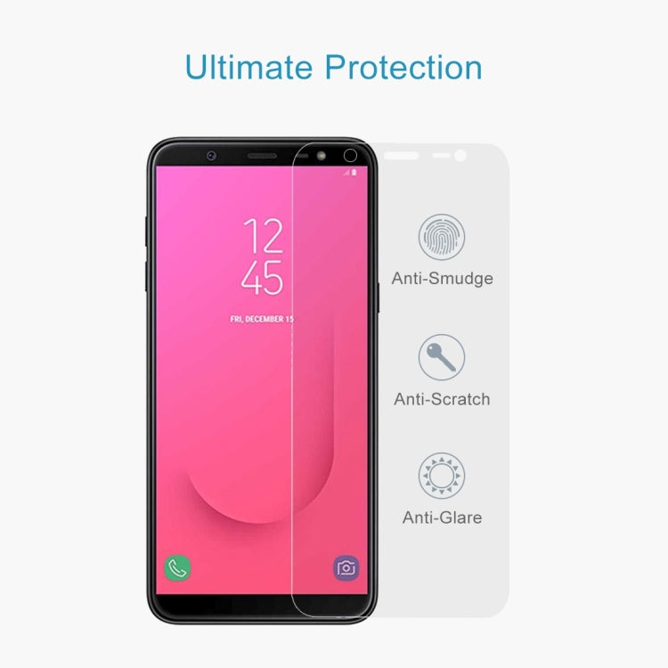 Lot de 100 films en verre trempé 9H 2,5D (0,26 mm) pour Galaxy J8 (2018)