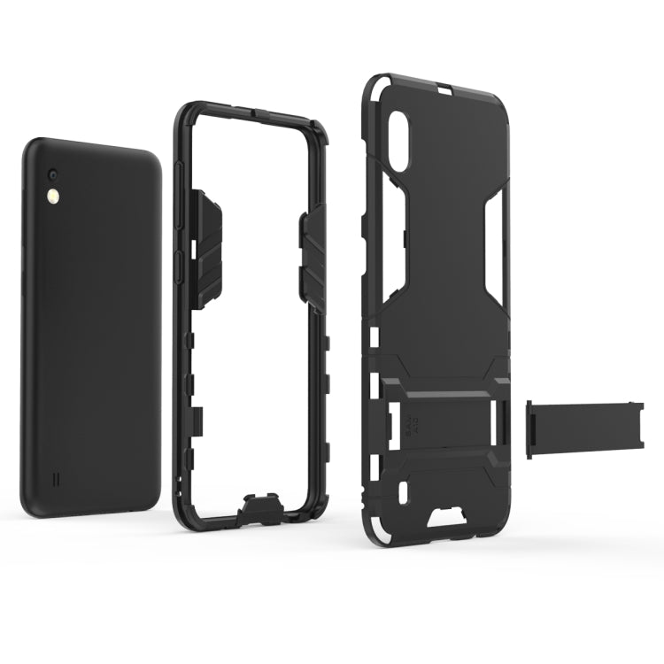 Shockproof PC + TPU Case for Galaxy A10, with Holder