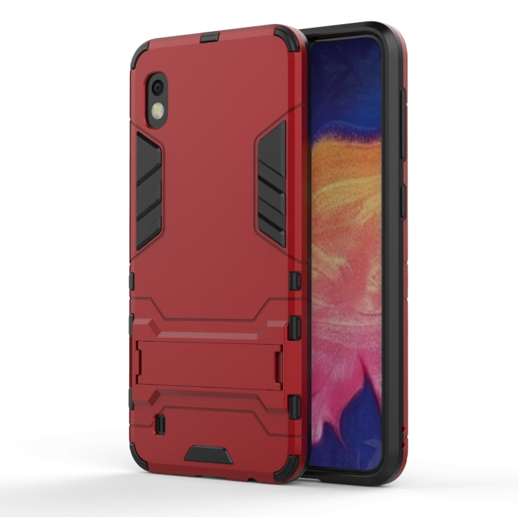 Shockproof PC + TPU Case for Galaxy A10, with Holder