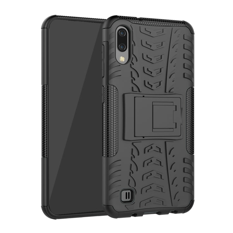 Coque antichoc en polycarbonate et TPU motif pneu pour Galaxy M10, avec support