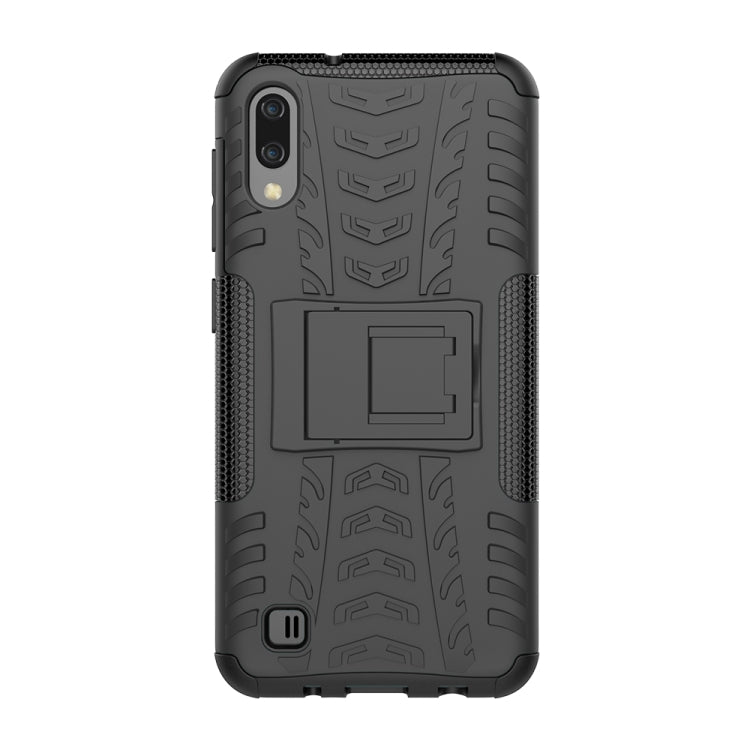 Coque antichoc en polycarbonate et TPU motif pneu pour Galaxy M10, avec support