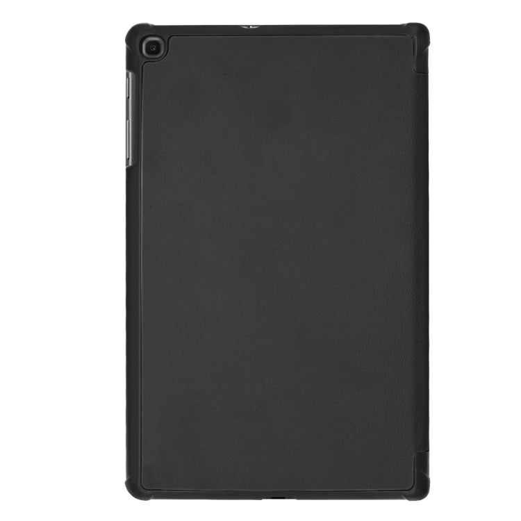 Étui à rabat horizontal en cuir PU texturé Custer pour Galaxy Tab A 10.1 2019 (T515 / T510), avec support pliable en trois parties et fonction veille/réveil, pour Galaxy Tab A 10.1 2019 (T515 / T510)