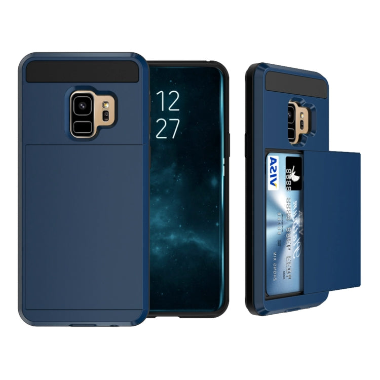 For Galaxy S9 Detachable Dropproof Protective Back Cover Case with Slider Card Slot, For Galaxy S9