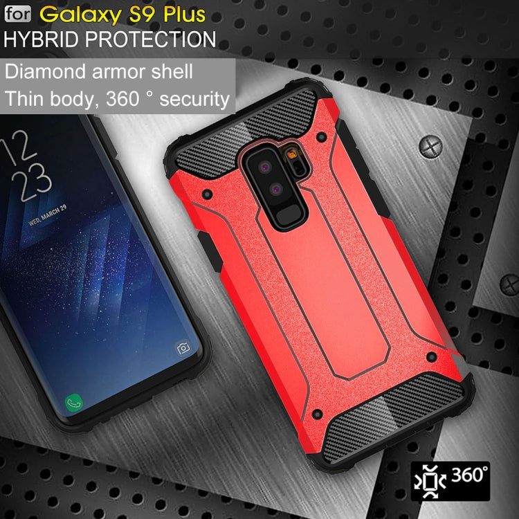 For Galaxy S9+ TPU + PC 360 Degree Protection Shockproof Protective Back Case