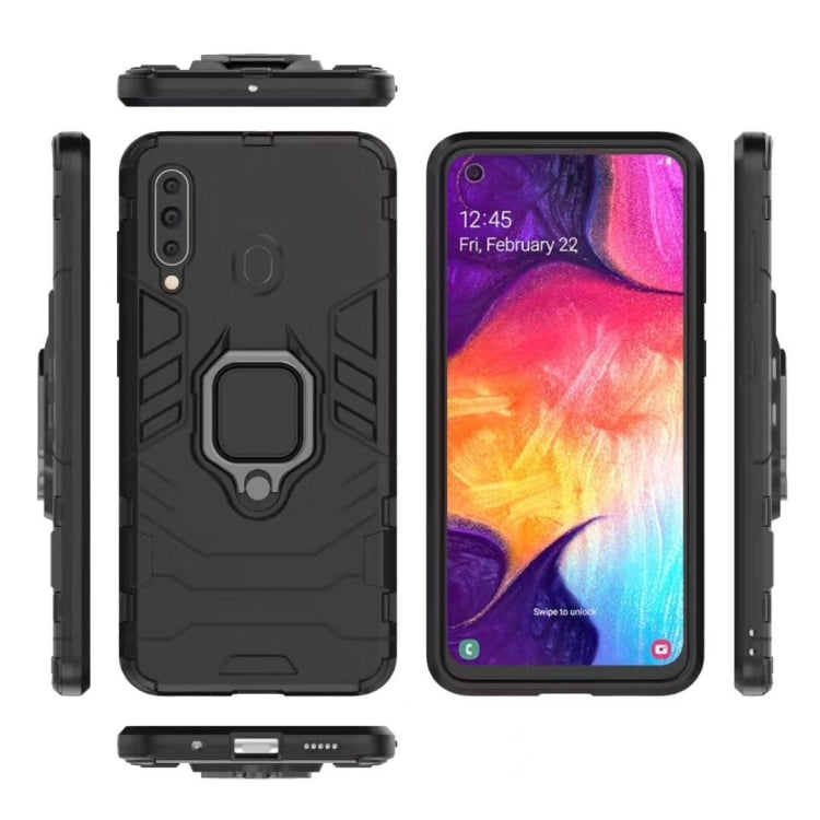 PC + TPU Shockproof Protective Case for Galaxy A60, with Magnetic Ring Holder, For Galaxy A60