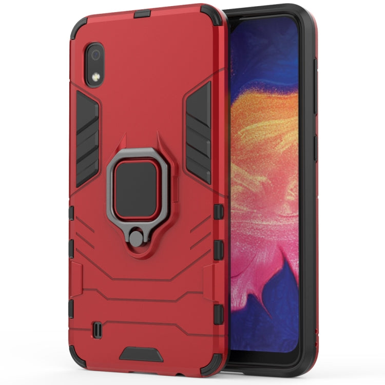 PC + TPU Shockproof Protective Case for Galaxy A10, with Magnetic Ring Holder, For Galaxy A10