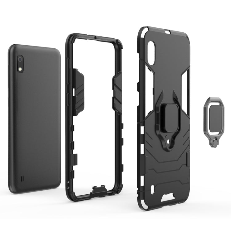 PC + TPU Shockproof Protective Case for Galaxy A10, with Magnetic Ring Holder, For Galaxy A10