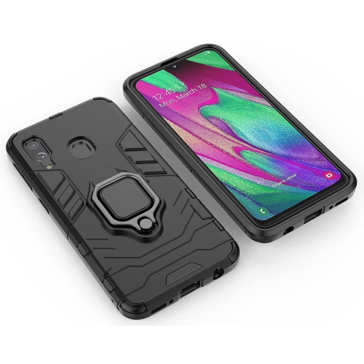 PC + TPU Shockproof Protective Case for Galaxy A40, with Magnetic Ring Holder, For Galaxy A40, For  Galaxy A40