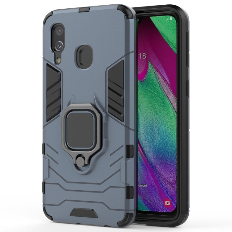 PC + TPU Shockproof Protective Case for Galaxy A40, with Magnetic Ring Holder, For  Galaxy A40, For Galaxy A40