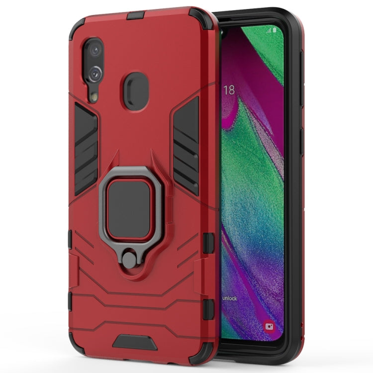 PC + TPU Shockproof Protective Case for Galaxy A40, with Magnetic Ring Holder, For  Galaxy A40, For Galaxy A40