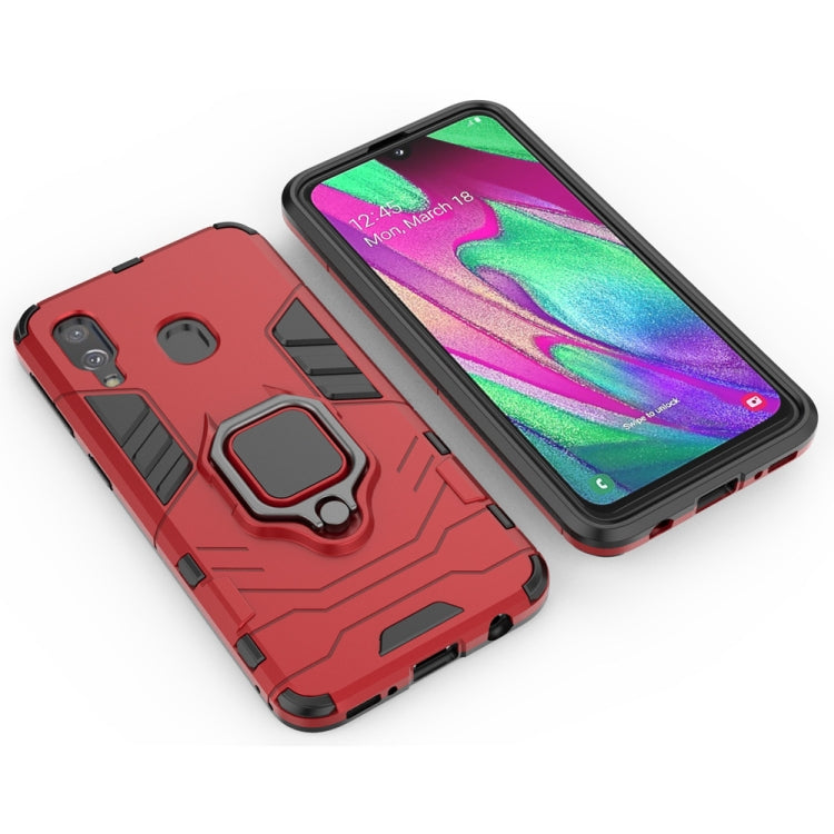 PC + TPU Shockproof Protective Case for Galaxy A40, with Magnetic Ring Holder, For  Galaxy A40, For Galaxy A40