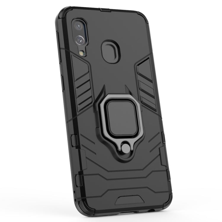 PC + TPU Shockproof Protective Case for Galaxy A40, with Magnetic Ring Holder, For  Galaxy A40, For Galaxy A40