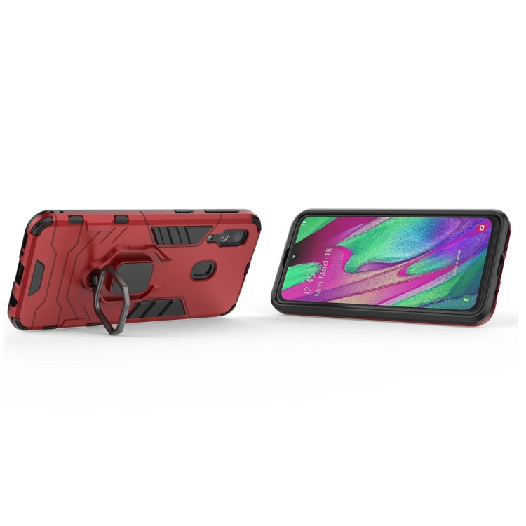 PC + TPU Shockproof Protective Case for Galaxy A40, with Magnetic Ring Holder, For  Galaxy A40, For Galaxy A40