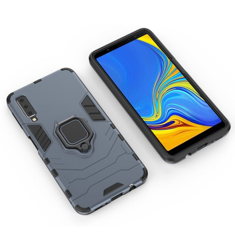 PC + TPU Shockproof Protective Case for Galaxy A70, with Magnetic Ring Holder, For Galaxy A70