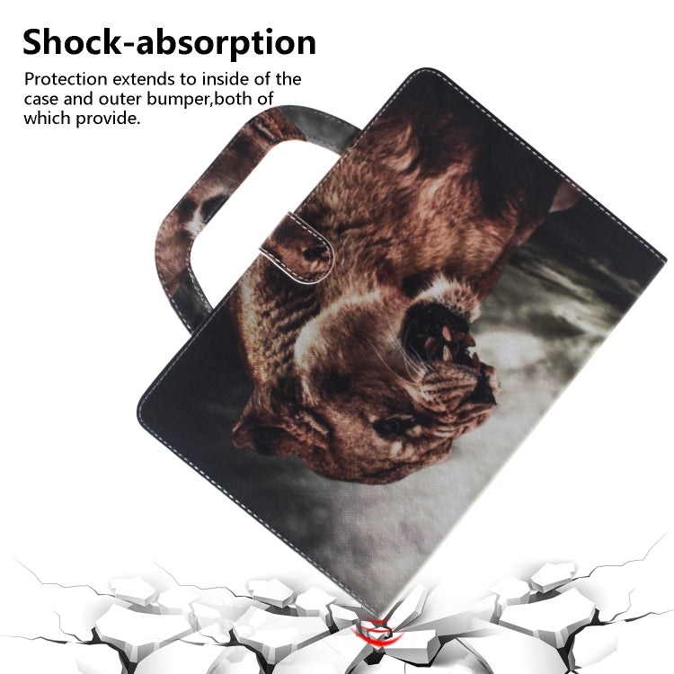 Lion Pattern Horizontal Flip Leather Case for Galaxy Tab A 8 (2019) / P200 / P205, with Holder & Card Slot & Wallet, For Galaxy Tab A 8 (2019) / P200 / P205