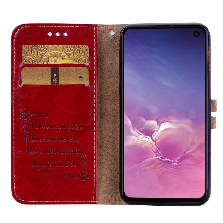 Business Style Oil Wax Texture Horizontal Flip Leather Case for Galaxy S10 E, with Holder & Card Slots & Wallet, For Galaxy S10 E