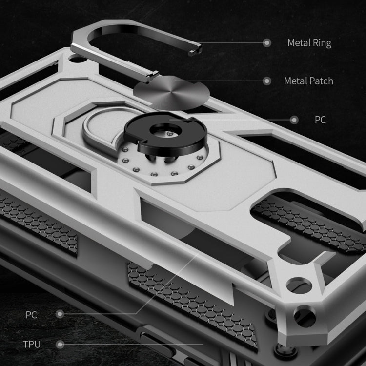 Coque de protection antichoc Armor en TPU et PC pour Galaxy J6 (2018), avec support rotatif à 360 degrés, pour Galaxy J6 (2018)