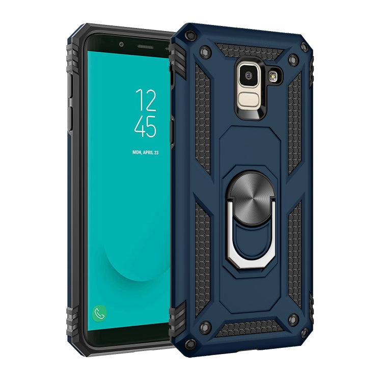 Coque de protection antichoc Armor en TPU et PC pour Galaxy J6 (2018), avec support rotatif à 360 degrés, pour Galaxy J6 (2018)