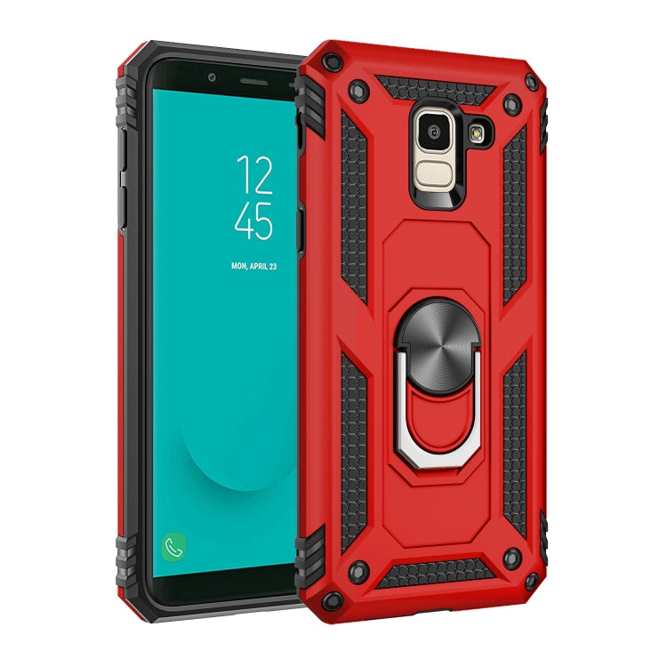 Coque de protection antichoc Armor en TPU et PC pour Galaxy J6 (2018), avec support rotatif à 360 degrés, pour Galaxy J6 (2018)