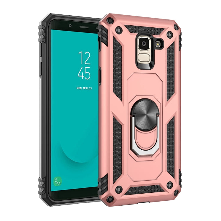 Coque de protection antichoc Armor en TPU et PC pour Galaxy J6 (2018), avec support rotatif à 360 degrés, pour Galaxy J6 (2018)